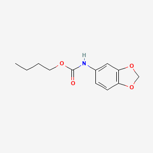 molecular formula C12H15NO4 B12007949 Butyl 1,3-benzodioxol-5-ylcarbamate 