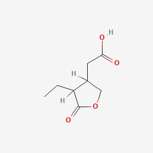 molecular formula C8H12O4 B1200795 4-Ethyltetrahydro-5-oxofuran-3-acetic acid CAS No. 6544-33-8
