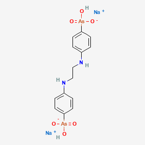 molecular formula C14H16As2N2Na2O6 B1200796 Diphetarsone CAS No. 515-76-4