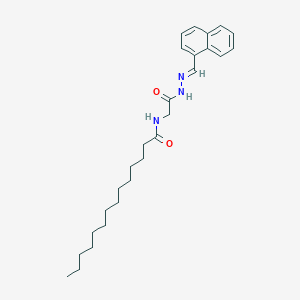 N-(2-(2-(1-Naphthylmethylene)hydrazino)-2-oxoethyl)tetradecanamide