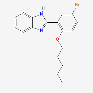 1H-Benzimidazole, 2-[5-bromo-2-(pentyloxy)phenyl]-