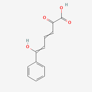 molecular formula C12H10O4 B1200806 2-Hydroxy-6-oxo-6-phenylhexa-2,4-dienoic acid 