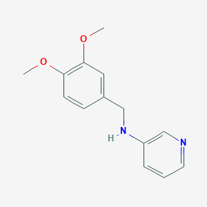 molecular formula C14H16N2O2 B12008078 N-(3,4-dimethoxybenzyl)-3-pyridinamine 