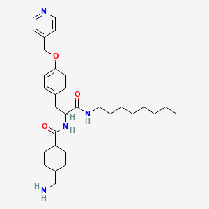 4-(aminomethyl)-N-[1-(octylamino)-1-oxo-3-[4-(pyridin-4-ylmethoxy)phenyl]propan-2-yl]-1-cyclohexanecarboxamide