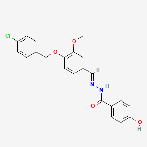 N'-(4-((4-Chlorobenzyl)oxy)-3-ethoxybenzylidene)-4-hydroxybenzohydrazide