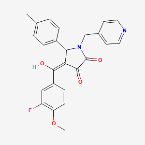 4-(3-Fluoro-4-methoxybenzoyl)-3-hydroxy-1-(pyridin-4-ylmethyl)-5-(p-tolyl)-1H-pyrrol-2(5H)-one