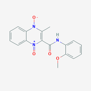 N-(2-methoxyphenyl)-3-methyl-2-quinoxalinecarboxamide 1,4-dioxide