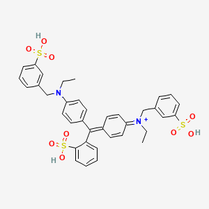 molecular formula C37H34N2Na2O9S3<br>C37H37N2O9S3+ B1200817 Food Blue 1 