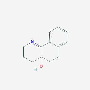 molecular formula C13H15NO B12008194 3,4,5,6-Tetrahydrobenzo[h]quinolin-4a(2H)-ol CAS No. 62953-15-5