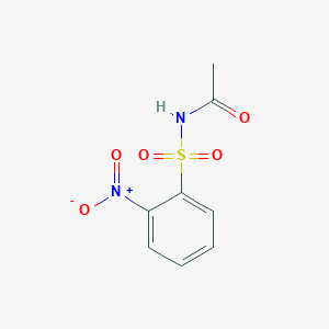 molecular formula C8H8N2O5S B12008228 N-acetyl-2-nitrobenzenesulfonamide CAS No. 23530-44-1