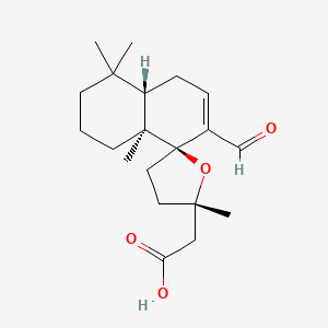 molecular formula C20H30O4 B1200828 17-Oxogrindelic acid CAS No. 151625-35-3