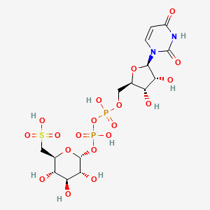 molecular formula C15H24N2O19P2S B1200833 UDP-6-sulfoquinovose 