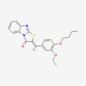 (2Z)-2-(4-butoxy-3-ethoxybenzylidene)[1,3]thiazolo[3,2-a]benzimidazol-3(2H)-one