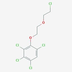 molecular formula C10H9Cl5O2 B12008449 1,2,3,5-Tetrachloro-4-[2-(2-chloroethoxy)ethoxy]benzene CAS No. 5335-26-2