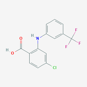 4-Chloro-2-{[3-(trifluoromethyl)phenyl]amino}benzoic acid