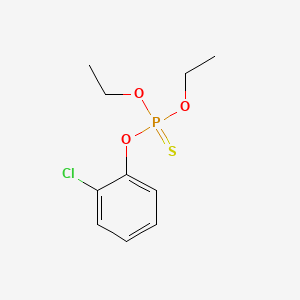 molecular formula C10H14ClO3PS B12008487 Phosphorothioic acid, O-(2-chlorophenyl) O,O-diethyl ester CAS No. 13677-62-8