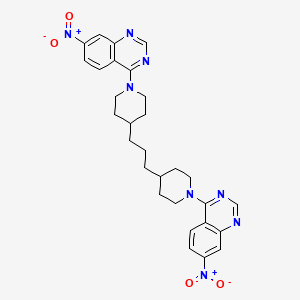 4,4'-[Propane-1,3-diyldi(piperidine-1,4-diyl)]bis[7-nitroquinazoline]