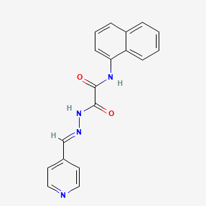 molecular formula C18H14N4O2 B12008529 N-(1-Naphthyl)-2-oxo-2-(2-(4-pyridinylmethylene)hydrazino)acetamide CAS No. 767310-03-2