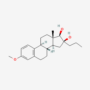molecular formula C22H32O3 B1200853 16-Propyl-3-methoxy-estra-1,3,5(10)-triene-16beta,17beta-diol CAS No. 7146-94-3