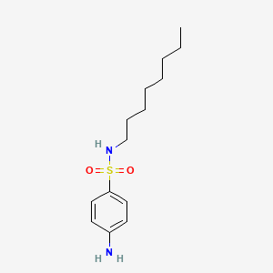 molecular formula C14H24N2O2S B12008553 4-Amino-n-octylbenzenesulfonamide CAS No. 67491-89-8