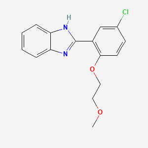 1H-Benzimidazole, 2-[5-chloro-2-(2-methoxyethoxy)phenyl]-