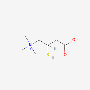molecular formula C7H15NO2S B1200869 3-Sulfanyl-4-(trimethylazaniumyl)butanoate CAS No. 76474-63-0