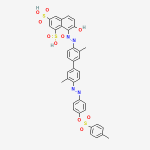 molecular formula C37H30N4O10S3 B1200870 Einecs 246-827-2 CAS No. 25317-45-7