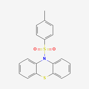 molecular formula C19H15NO2S2 B12008770 10H-Phenothiazine, 10-[(4-methylphenyl)sulfonyl]- CAS No. 58010-03-0