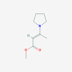 2-Butenoic acid, 3-(1-pyrrolidinyl)-, methyl ester, (2E)-