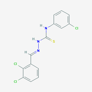 molecular formula C14H10Cl3N3S B12008848 2,3-dichlorobenzaldehyde N-(3-chlorophenyl)thiosemicarbazone CAS No. 765273-70-9