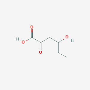 molecular formula C6H10O4 B1200889 4-Hydroxy-2-oxohexanoic acid 