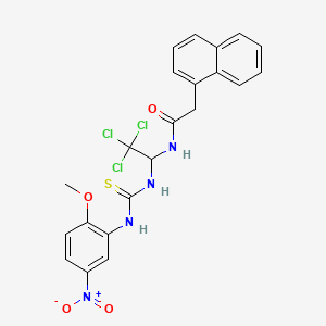 2-(1-naphthyl)-N-(2,2,2-trichloro-1-{[(2-methoxy-5-nitroanilino)carbothioyl]amino}ethyl)acetamide