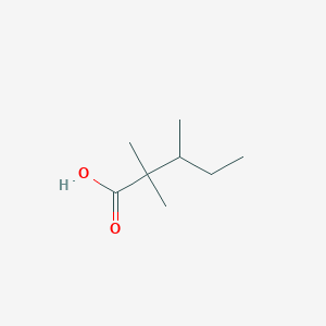 molecular formula C8H16O2 B12008918 2,2,3-Trimethylpentanoic acid 