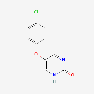 molecular formula C10H7ClN2O2 B12008948 5-(4-Chlorophenoxy)-2(1H)pyrimidinone CAS No. 41964-02-7