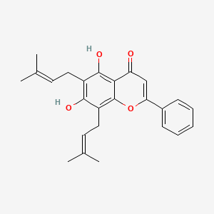 molecular formula C25H26O4 B1200899 6,8-Di-DMA-chrysin 