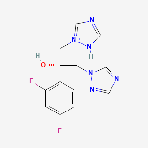 molecular formula C13H13F2N6O+ B1200903 (2S)-2-(2,4-difluorophenyl)-1-(1H-1,2,4-triazol-2-ium-2-yl)-3-(1,2,4-triazol-1-yl)propan-2-ol 