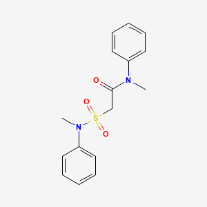 N-methyl-2-[methyl(phenyl)sulfamoyl]-N-phenylacetamide