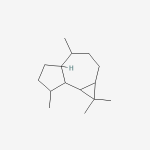 molecular formula C15H26 B1200906 1H-Cycloprop[e]azulene, decahydro-1,1,4,7-tetramethyl- CAS No. 6790-86-9