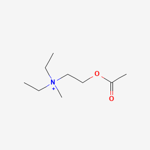 molecular formula C9H20NO2+ B1200910 Acetyldiethylcholine CAS No. 54378-00-6