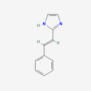 molecular formula C11H10N2 B12009106 2-[(E)-2-phenylethenyl]-1H-imidazole 