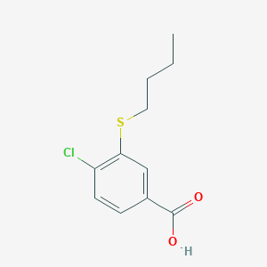 molecular formula C11H13ClO2S B12009120 3-butylsulfanyl-4-chlorobenzoic acid 