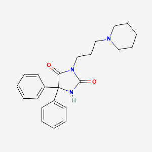 2,4-Imidazolidinedione, 5,5-diphenyl-3-(3-(1-piperidinyl)propyl)-