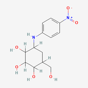 molecular formula C13H18N2O6 B1200919 N-(4-Nitrophenyl)validamine CAS No. 97380-32-0