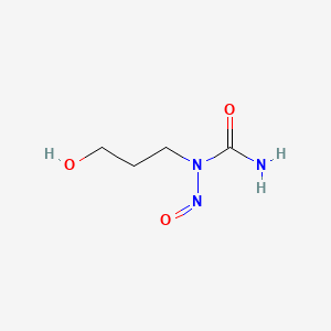 molecular formula C4H9N3O3 B1200924 1-(3-Hydroxypropyl)-1-nitrosourea CAS No. 71752-70-0