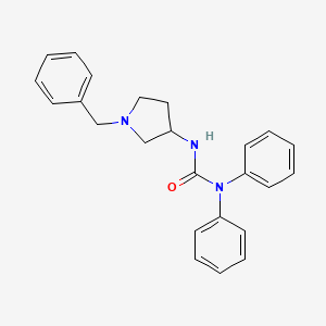 molecular formula C24H25N3O B12009240 3-(1-Benzylpyrrolidin-3-yl)-1,1-diphenylurea CAS No. 19985-26-3