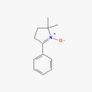 molecular formula C12H15NO B1200926 5,5-Dimethyl-2-phenyl-1-pyrroline-N-oxide CAS No. 58134-17-1