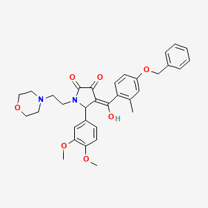 4-(4-(Benzyloxy)-2-methylbenzoyl)-5-(3,4-dimethoxyphenyl)-3-hydroxy-1-(2-morpholinoethyl)-1H-pyrrol-2(5H)-one