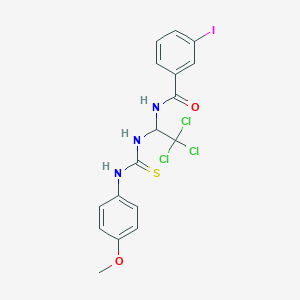 3-iodo-N-(2,2,2-trichloro-1-{[(4-methoxyanilino)carbothioyl]amino}ethyl)benzamide