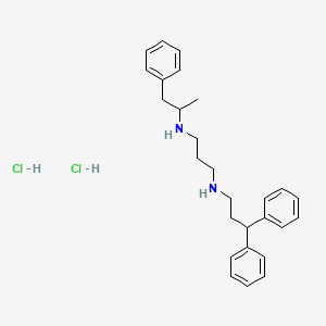 1,3-Propanediamine, N-(3,3-diphenylpropyl)-N'-(1-methyl-2-phenylethyl)-, dihydrochloride