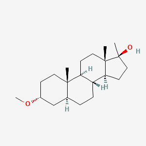 molecular formula C21H36O2 B12009450 3alpha-Methoxy-17-methyl-5alpha-androstan-17beta-ol CAS No. 3483-01-0